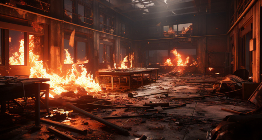 Пожар на нефтебазе в Усманском округе тушат вторые сутки