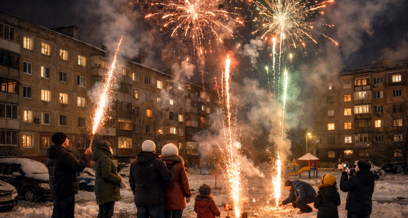 Ночной салют на Минской напугал жителей во время воздушной тревоги