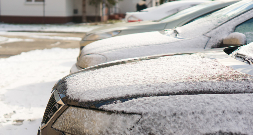 Липчан ждут утренние пробки из-за ночного снегопада