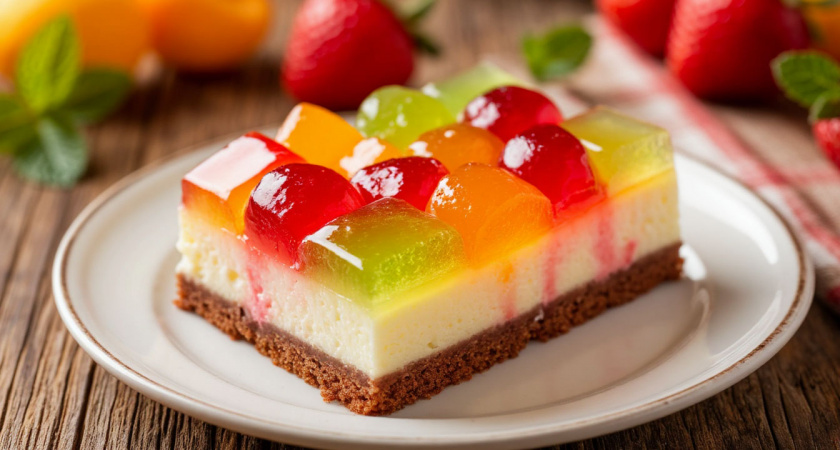 Беру сметану и желатин – через 2 часа готов торт «Битое стекло»: готовим вкуснятину без выпечки за пару часов