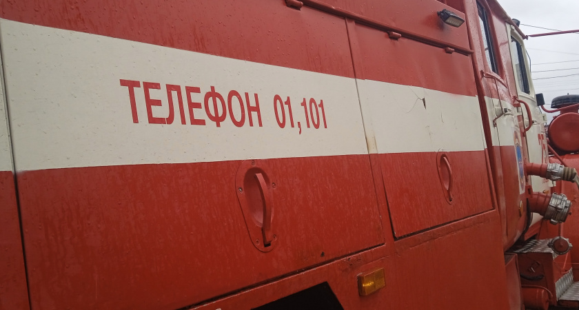 Источником громкого хлопка в пригороде Липецка был пожар