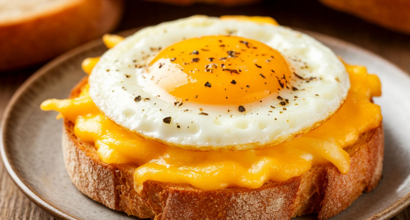 Один раз попробовал – теперь готовлю всегда: вкусные и простые в приготовлении гренки с яйцом и сыром
