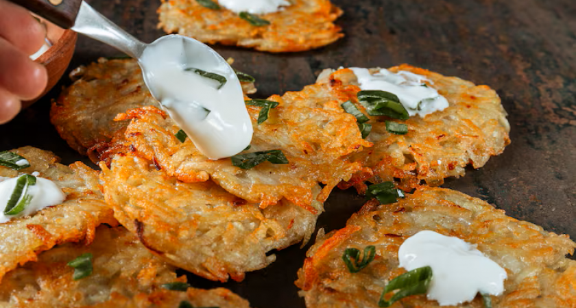 Натрите картофель с сыром и чесноком: через полчаса хрустящие «монетки» на столе — и пикантная закуска, и альтернатива гренкам