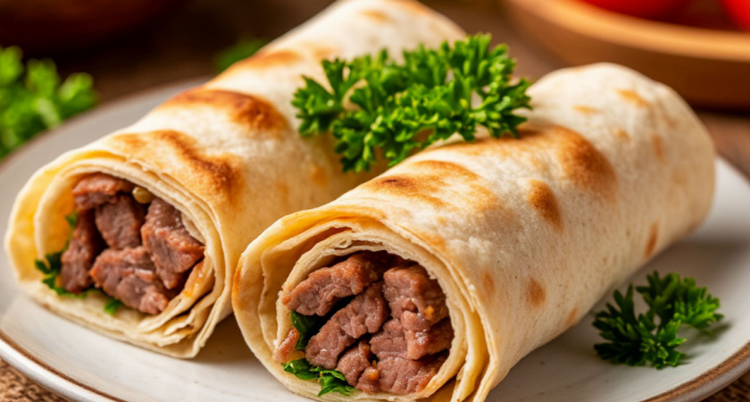 Фарш в лаваш — и на сковородку: вкусный и простой завтрак для всей семьи