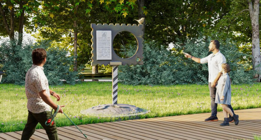 В Задонске построят набережную с гигантской почтовой маркой