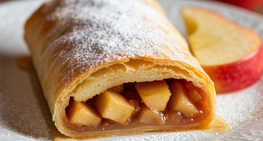 Яблочный штрудель, который я пеку каждую неделю: готовится просто - получается изумительно вкусно