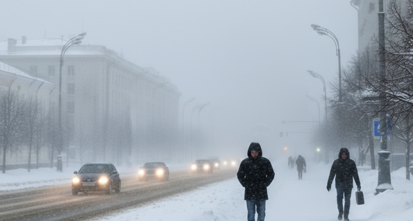 Липчан предупредили о метели и снежных заносах