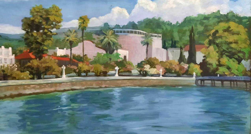 Липецкие и абхазские пейзажи показали на выставке в Доме музыки