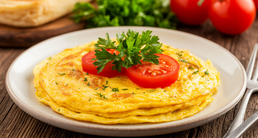 Беру яйца, молоко и щепотку соли — всегда получаю пышный омлет: все дело в соблюдении пропорций