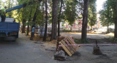 Во дворе дома по улице Скороходова сравняли с землей хоккейную коробку для строительства парковки?