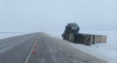 В Липецкой области перевернулся большегруз