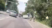 ДТП с перевернутым авто произошло на оживленной трассе Липецка