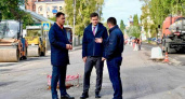 На улице Пушкина в Ельце приступили к укладке нового асфальта