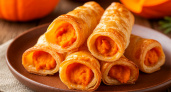 Рецепт вертутов с тыквой на вытяжном тесте: понадобятся яйцо, мука, масло, крахмал и тыква