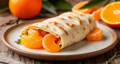 Нежный рулет из лаваша с творогом и мандаринами: готовится за 30 минут – никакой возни, и даже тесто не нужно замешивать