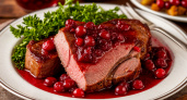 Свинина под клюквенным соусом: вкуснее мяса по-французски и идеально для новогоднего стола