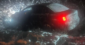 Автомобиль улетел в кювет из-за снежного заноса под Липецком