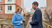 Светлана Бедрова выехала на место коммунальной аварии в липецком микрорайоне