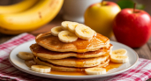 Бананово-яблочные оладьи на кефире: замесил — и через полчаса гора румяных оладушков на столе