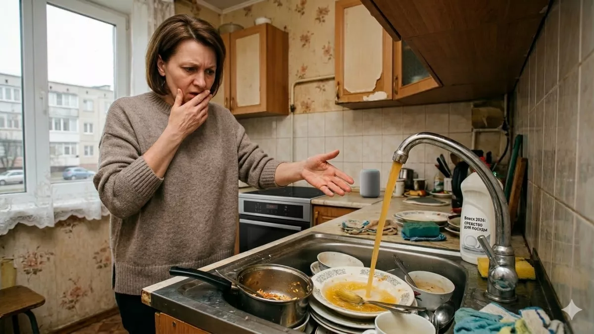 В Подгорном из кранов течет жидкость цвета лимонада