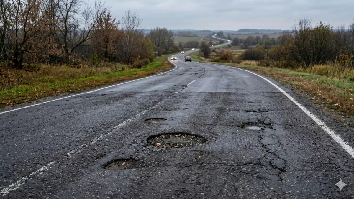 Ямы на платной М-4 возмутили липецких водителей