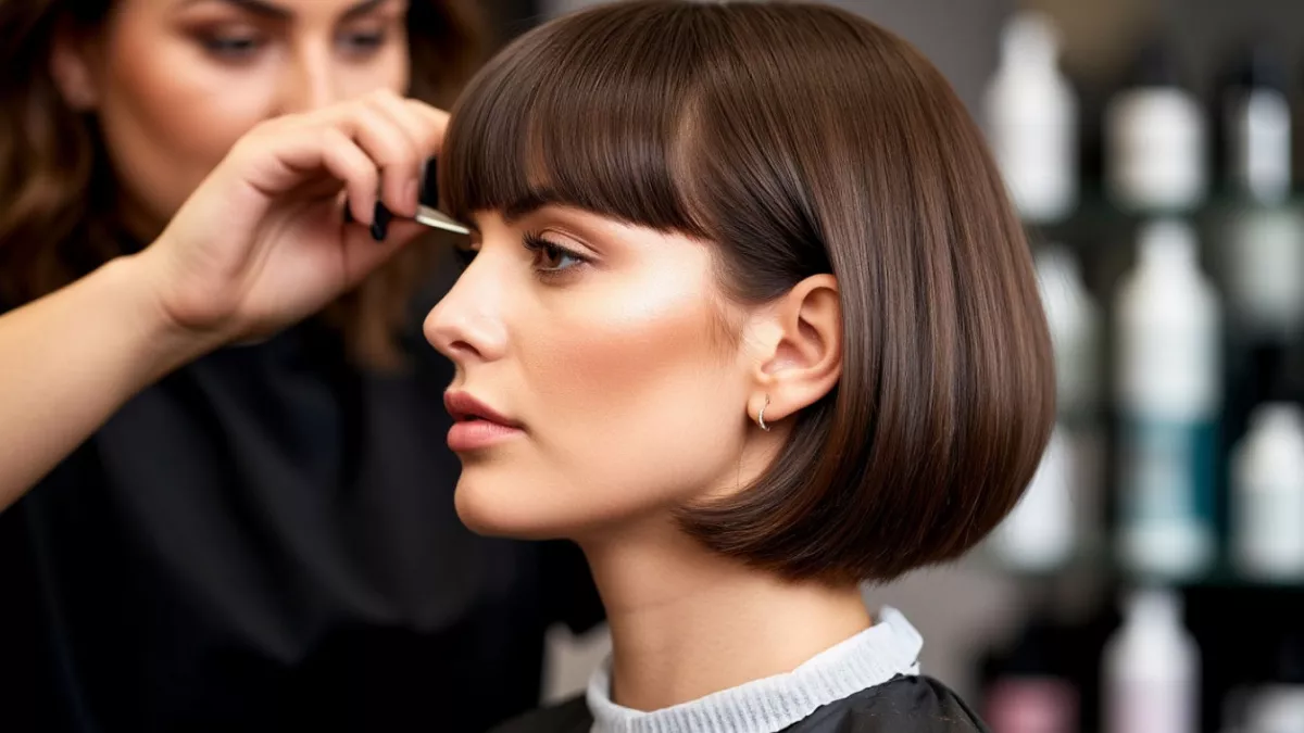 Забудьте про сложную укладку: короткое каре без челки — ваш идеальный выбор