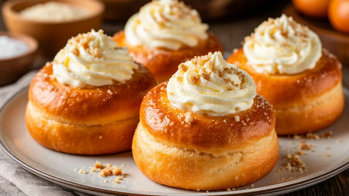 Булочки с кремом меньше чем за час вместо куличей на Пасху: вкуснее и проще - секрет теста, которое "топят" в воде, а не ждут часами