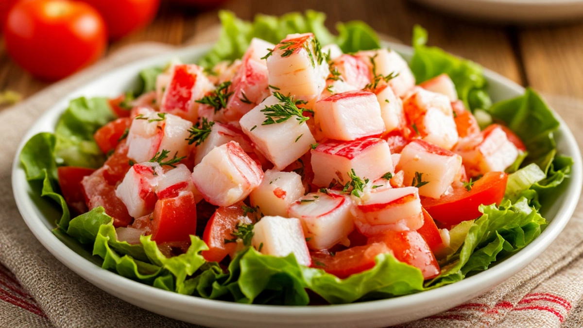 Крабовые палочки по-особенному: лайфхак со скалкой, чтобы сделать салат невероятно вкусныс