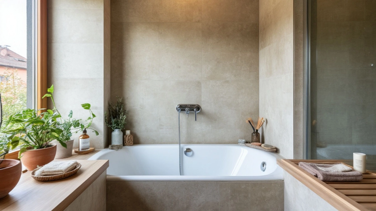 Вместо душевых кабин — стеклоблоки: неожиданный тренд, который возвращает в ванные советскую классику