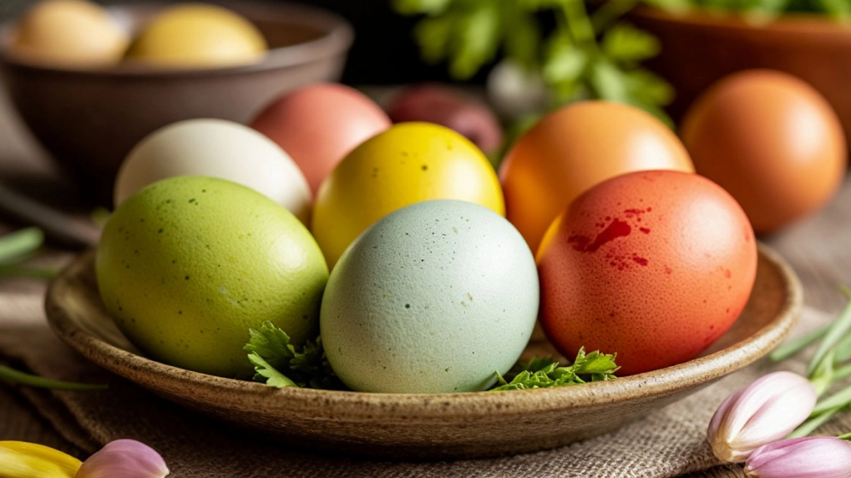 Пасхальные яйца без красителей: красим овощами — получается нежно и по-весеннему