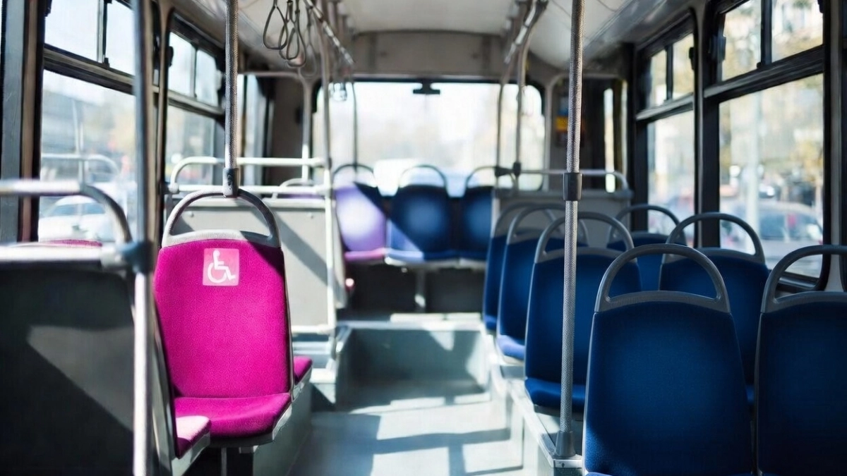 Розовые кресла в липецких автобусах не помогают беременным