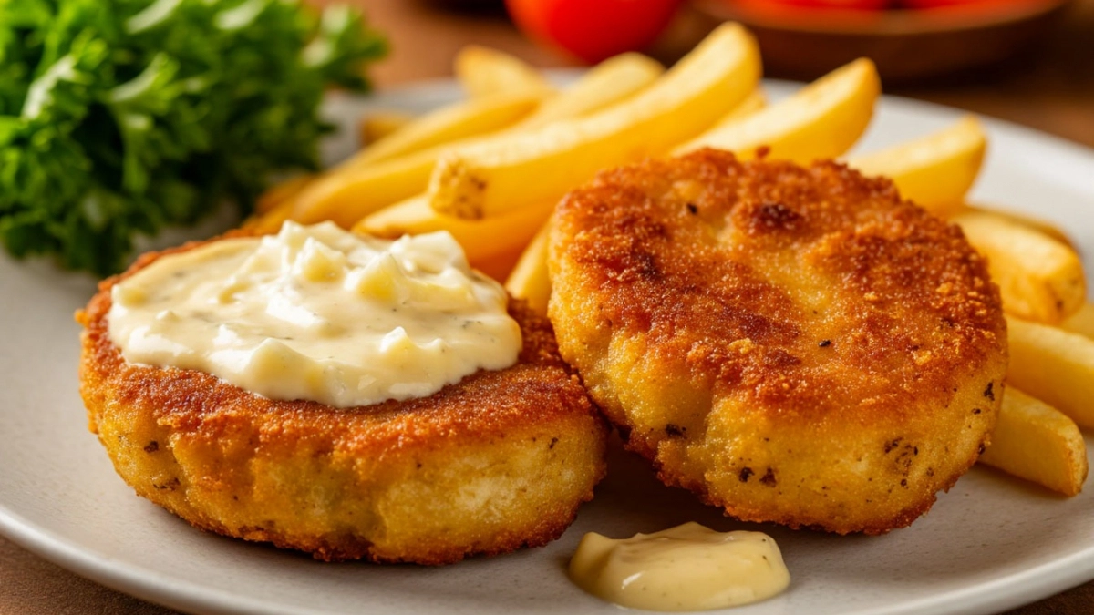 Две картошки и жареный лук: биточки получаются вкуснее любого фри — подаём с сырно-чесночным соусом