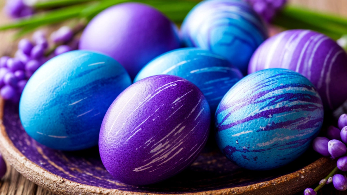 Берем марлю и чайную заварку — к Пасхе получаем «галактические» яйца: не крашенки, а драгоценность