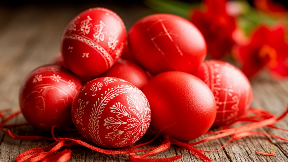 Крашу яйца в «царский» красный без химии: всего 1 настой — и крашенки ярче огня, и не уходят в бурый