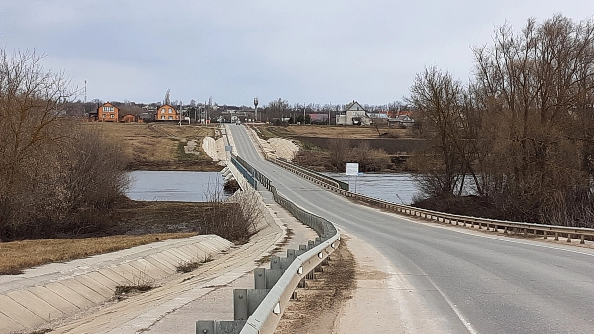 Мост в Елецком районе открыли после паводка