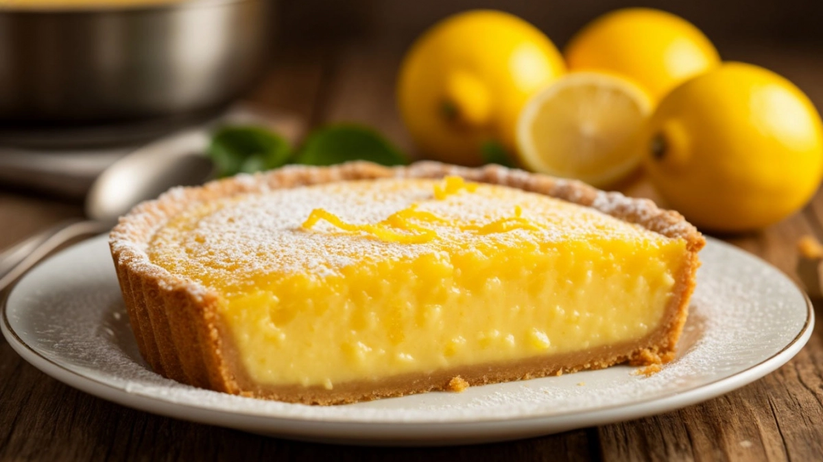 Без яиц и молока, но очень вкусно: пеку в каждый выходной постный тёртый пирог с лимонной начинкой