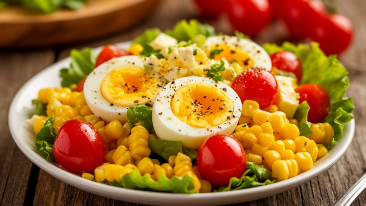 Яичный салат, о котором все забыли, а зря: всего 4 ингредиента — легко, свежо и очень вкусно