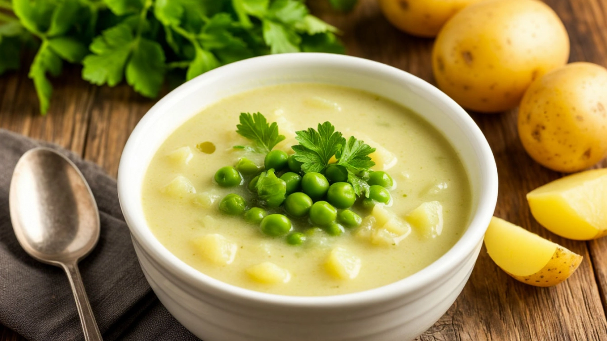 15-минутный суп с плавлеными сырками и горошком: одной банки хватает на целую кастрюлю – у домашних даже за ушами пищит