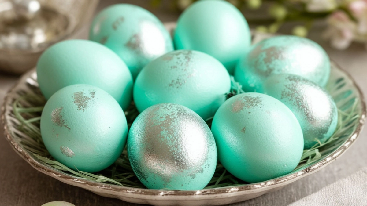 Зелень не понадобится: крашу яйца в этом настое — на выходе мятные оттенок с серебристым отливом