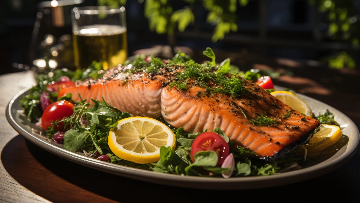 Ресторанное блюдо без повара: стейки из красной рыбы с хрустящей корочкой и сочной серединой