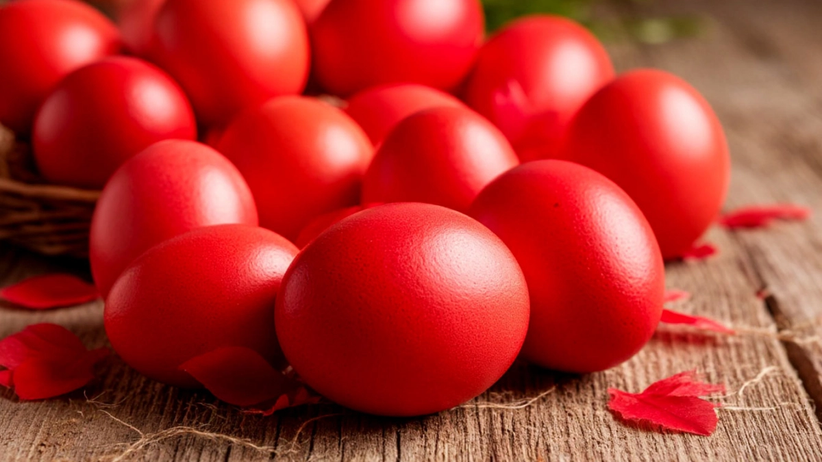Крашу яйца в «царский» красный без химии: всего 1 настой — и крашенки ярче огня, и не уходят в бурый 
