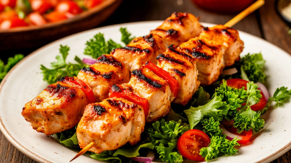 Сочный куриный шашлык за час в майонезном маринаде: маринуется быстро, получается сочным — идеальный вариант для пикника