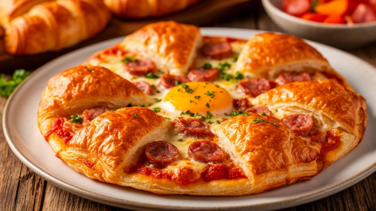 Пачка теста, 20 минут — и на столе круассаны-пиццы, которые расхватывают, не дожидаясь остывания