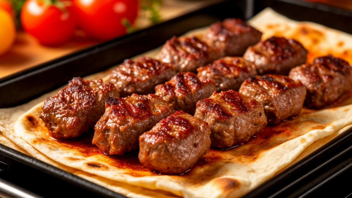 Лаваш-люля в духовке: хрустящая корочка, сочная начинка — шашлык без мангала за 30 минут