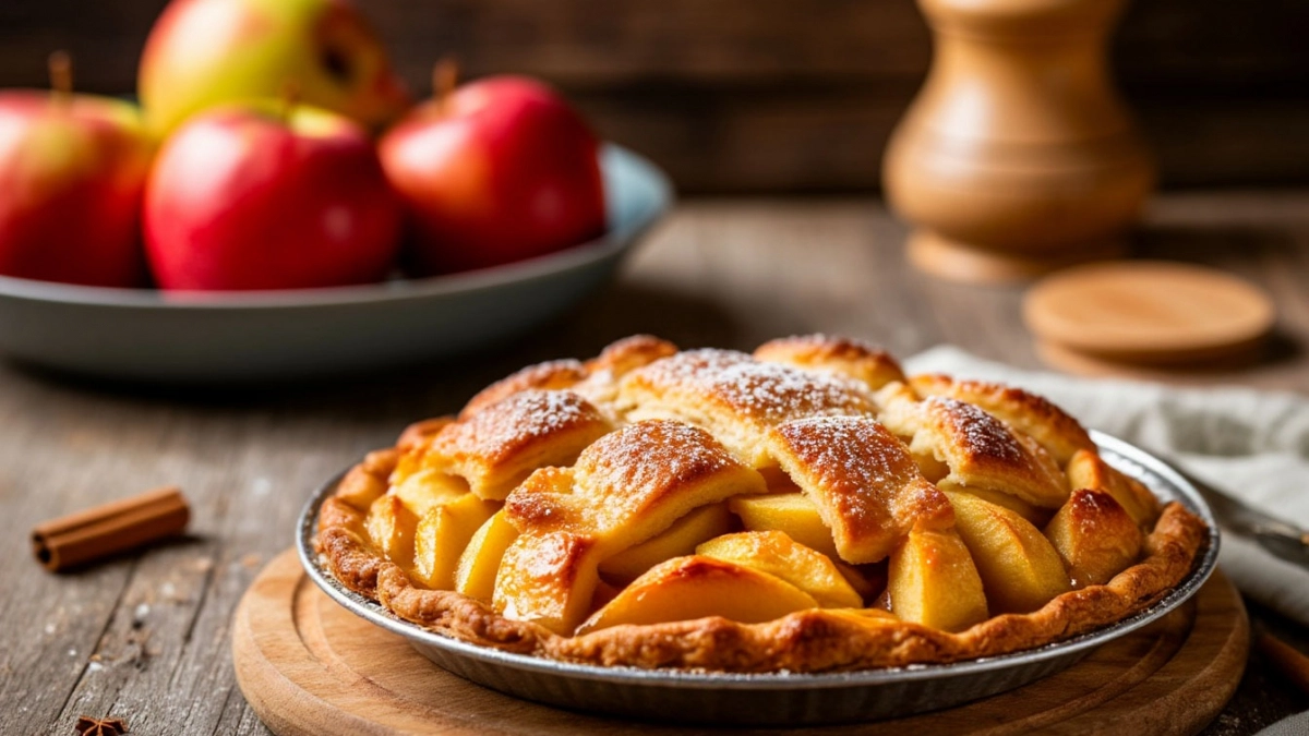 Яблочный пирог с начинкой: вариант шарлотки, который не оседает и не подгорает
