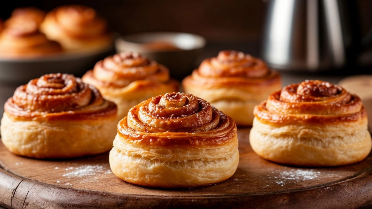 Кофейные синнабоны отдыхают: домашние из слоеного теста за 20 минут — нежнее и ароматнее