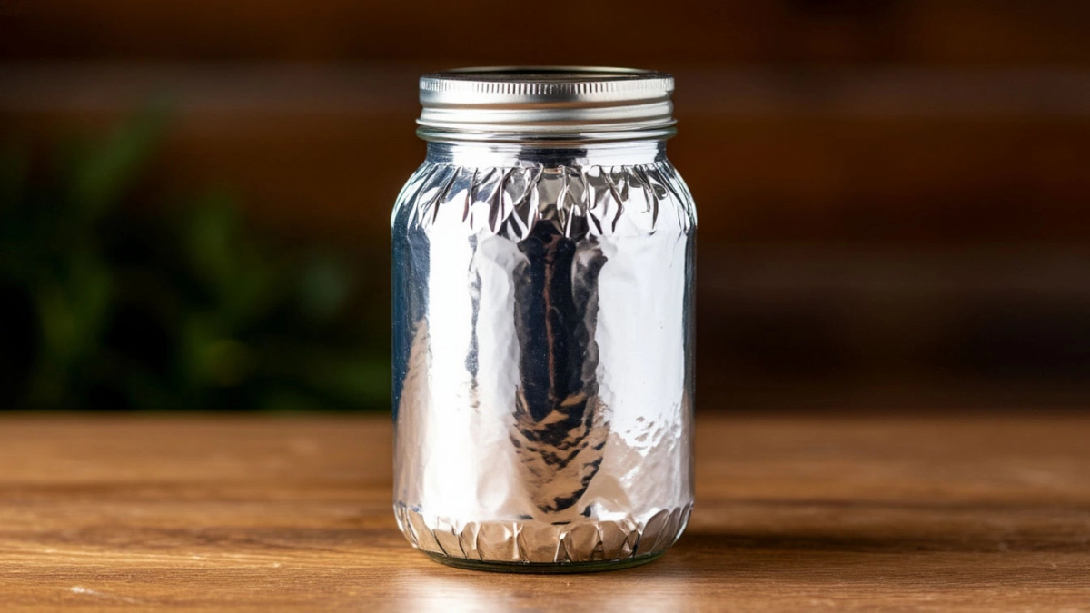 Оборачиваю фольгой стеклянные банки и не нарадуюсь своей хитрости: рассказываю, зачем