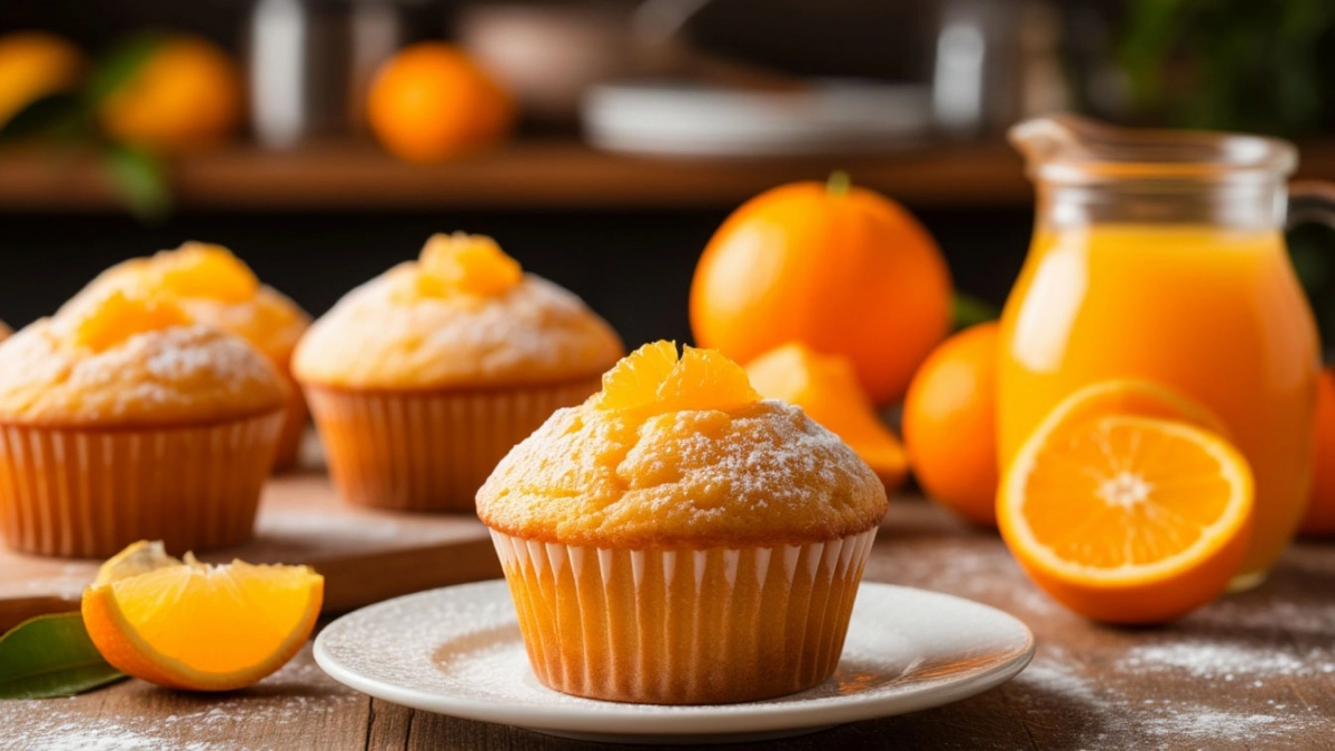 Кексы с цитрусовой ноткой: апельсиновый сок в тесте — сладкие, воздушные, идеальны для уютного вечера