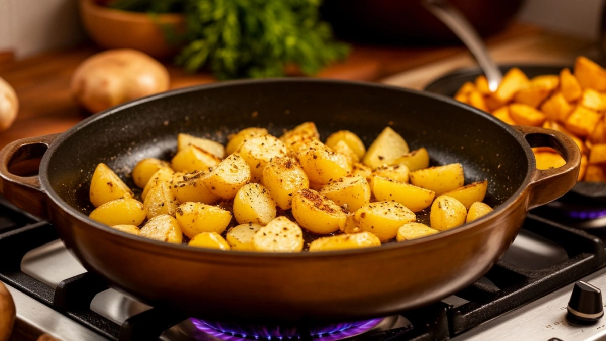 Вместо жареной картошки готовлю чесночные дольки в духовке — никакого стояния у плиты и помешивания