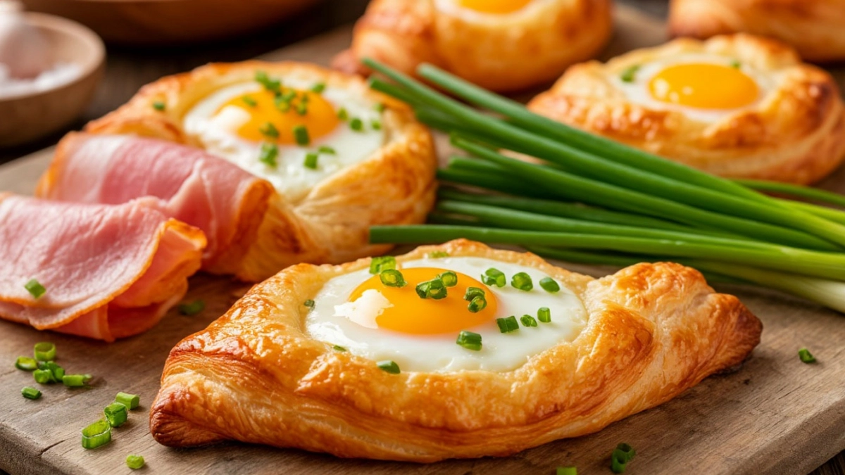 Ветчина, яйца, зелёный лук и слоёное тесто: «ракушки» на столе за 20 минут — проще пирожков и вкуснее хачапури